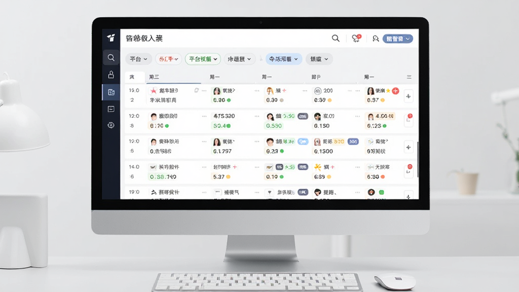 网店管家 个人版 多平台订单聚合界面,屏幕上展示来自不同电商平台的订单列表,订单状态标签颜色各异,按时间顺序排列,顶部有平台筛选标签,背景为浅灰色工作台,界面信息清晰易读,现代商务风格,画质干净无杂物