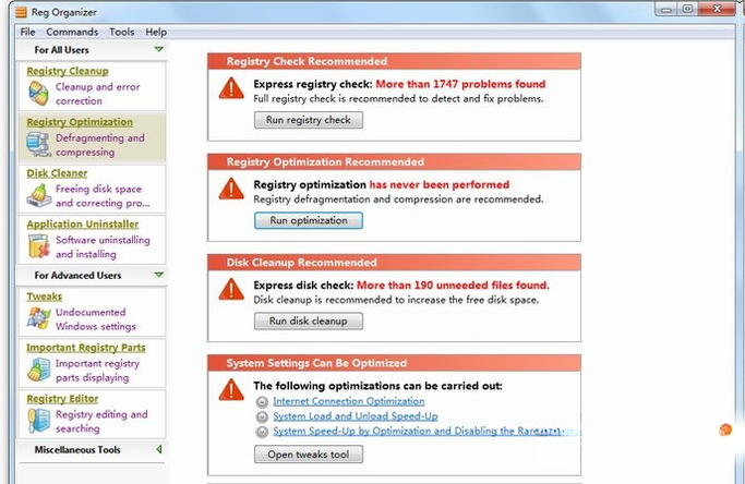 Reg Organizer9.5.0 ϵͳ�Ż���������