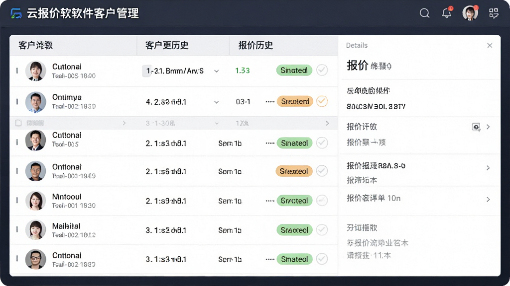 ���壺�Ʊ��������ͻ��������棬��ʾ�ͻ��б��ͱ�����ʷ�����֣�������ʽ������б����Ҳ����顣�Ű棺�����������ҵ��Ӧ�á�ϸ�ڣ��пͻ�ͷ��ͱ��۵�״̬��ǩ�����ʣ����壬�ɾ���