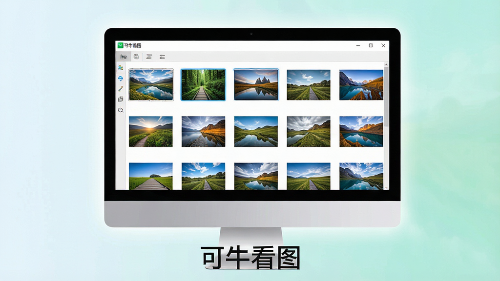 ���壺��ţ��ͼ��������չʾ�ڵ�����Ļ�ϣ���Ļ����ʾ���Ÿ�����Ƭ����ͼ������ɾ���ˬ�����֣�������Ļ���У���Ļ������⻷�ƣ��·����������ơ���ţ��ͼ���������Ű棺����ĻΪ���壬��Χ���ף��������ڵײ����У�����ִ����Ƽ��У���ƽ����ƣ�ɫ��������ϸ�ڣ���Ļ�е�ͼƬ����������������ͼ��ɼ������廭���������ɾ��޶���Ԫ�أ����ʣ�8K�����壬ϸ�ڷḻ���ɾ��޶���Ԫ��