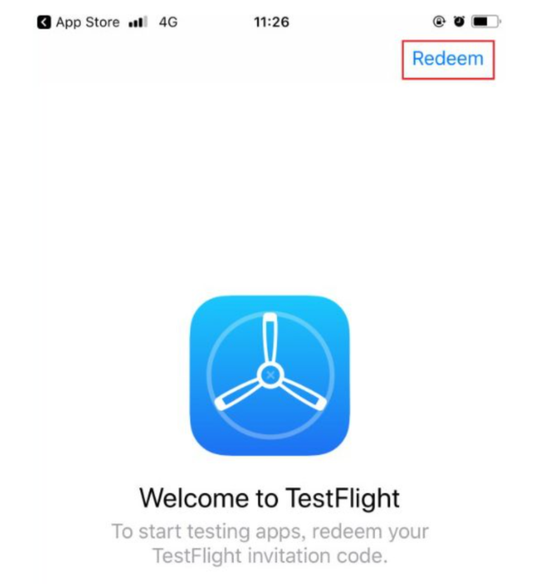 ��ĳ���������������ذ�iPhone TestFlight��װ����ͼʾ