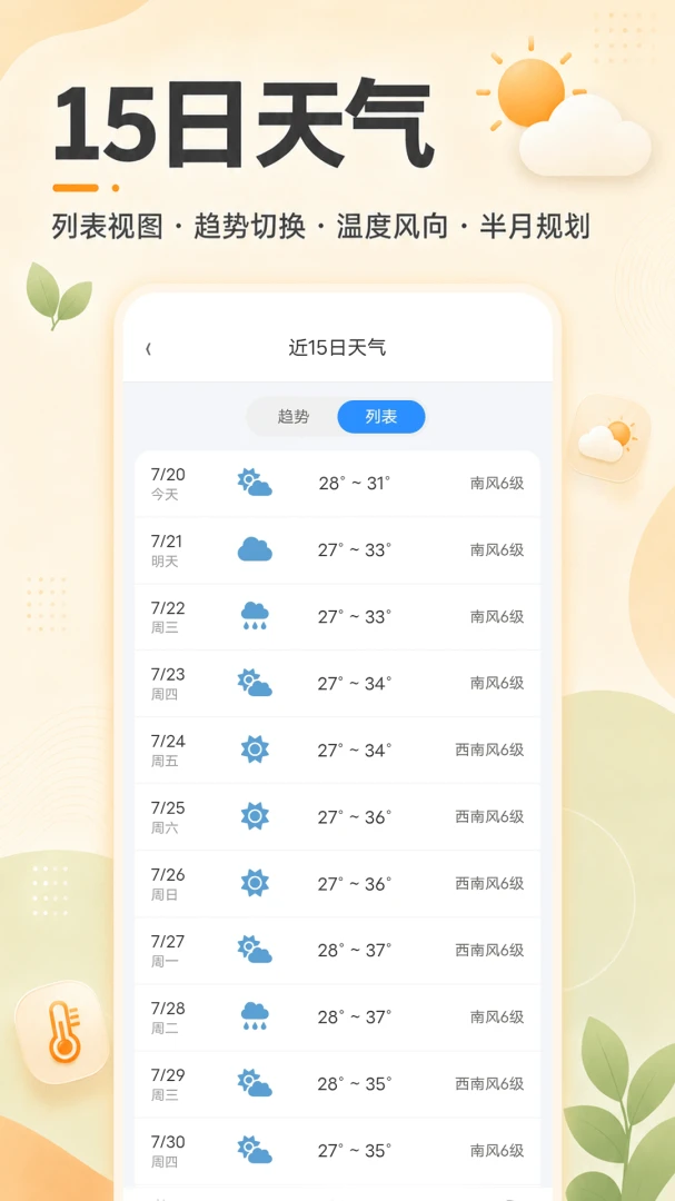 附近天气准确报appv1.0.0 安卓版