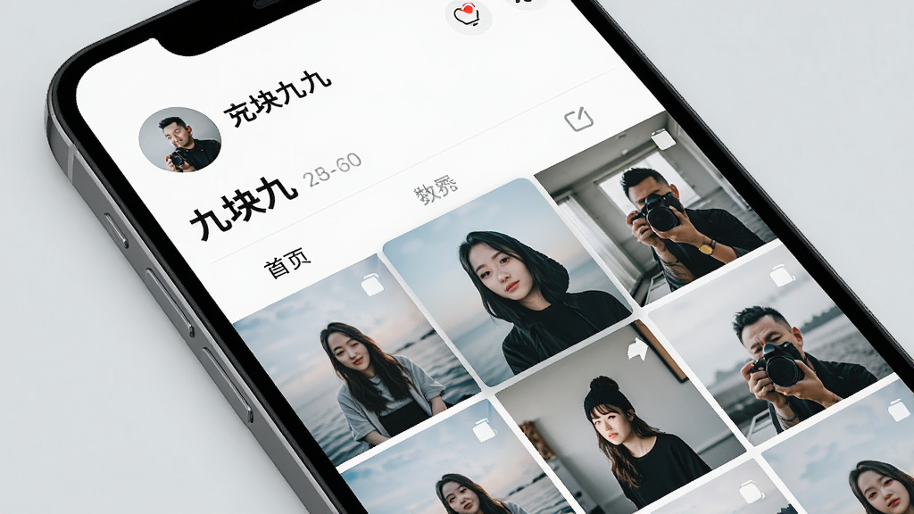 һ�������ֻ���Ļ��д����Ļ��չʾ���ſ�š�APP�������棬���涥����ʾ��Ӱʦͷ������ƣ��·�����Ƭ����ͼ��������һ����Ƭ���Ŵ�Ԥ�������岼��������࣬����Ϊǳ��ɫ������ִ������ʸ��壬�ɾ��޶���Ԫ��