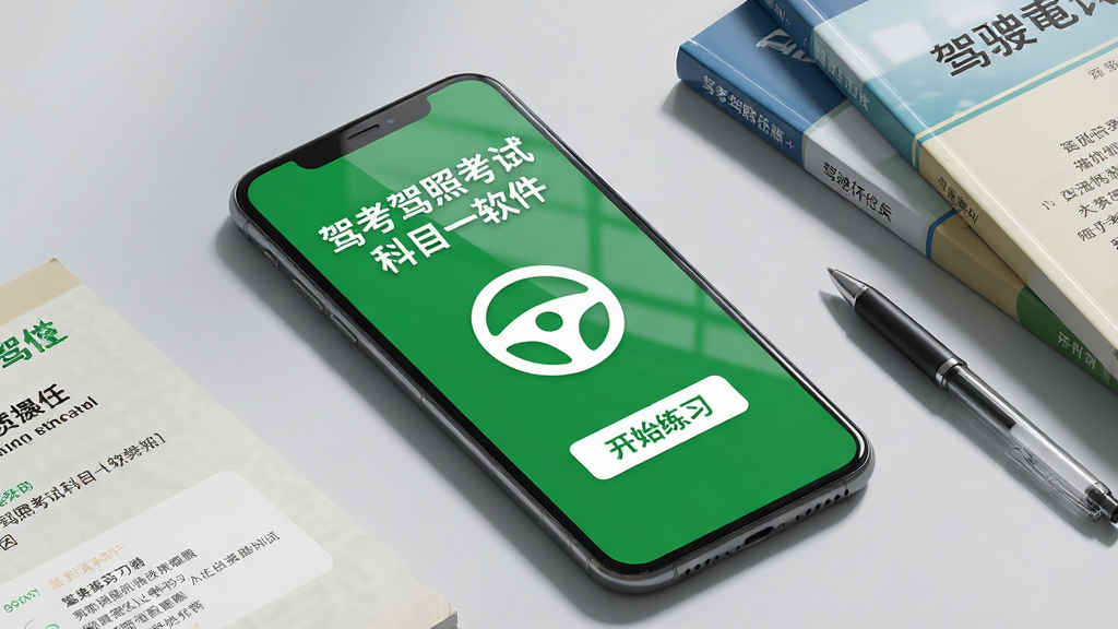 画面主体为一部智能手机屏幕占据视觉中心,屏幕上清晰显示