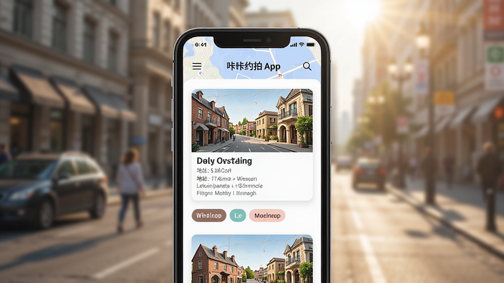 һ��չʾ����Լ��App���㳡���Ƽ�ҳ���ͼƬ���ֻ���Ļ����һ����ͼ�ͳ��ؿ�Ƭ�б�����Ƭ���г�����Ƭ�����ơ���ַ�ͱ�ǩ��������ģ���ĳ��н־����������ģ�UI���ֱ�ۣ����ʸ��壬�ɾ����޶���Ԫ��
