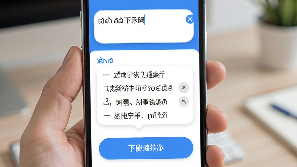 越南语翻译软件主界面,手机屏幕展示中越文对照翻译结果,上方为文本输入框,下方为翻译按钮,界面简洁现代,色彩清新,以蓝白为主色调,图标圆润,整体风格干净明亮,高清渲染,画质清晰,无多余元素