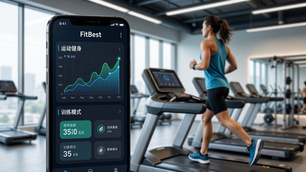 FitBest����Ӧ��������չʾ���ֻ���Ļ��ʾ�˶�����ͼ����ѵ��ģʽѡ�����Ϊ�ִ���������������������ʹ���ܲ�����������������࣬ͻ���Ƽ������˶����������ʸ��壬�ɾ��޶���Ԫ��