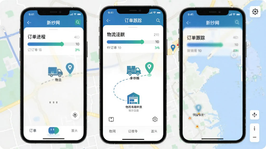 չʾ����ɴ����APP�������ٽ��棬��Ļ����ʾ��������������������λ�á��ֿ�ͼ�꣬����Ϊ��ͼ��������Ʊ�ƽ������ɫ����ɫ��׺������ֱ�ۣ����Ƽ�����ϸ�ڷḻ�����ʸɾ�