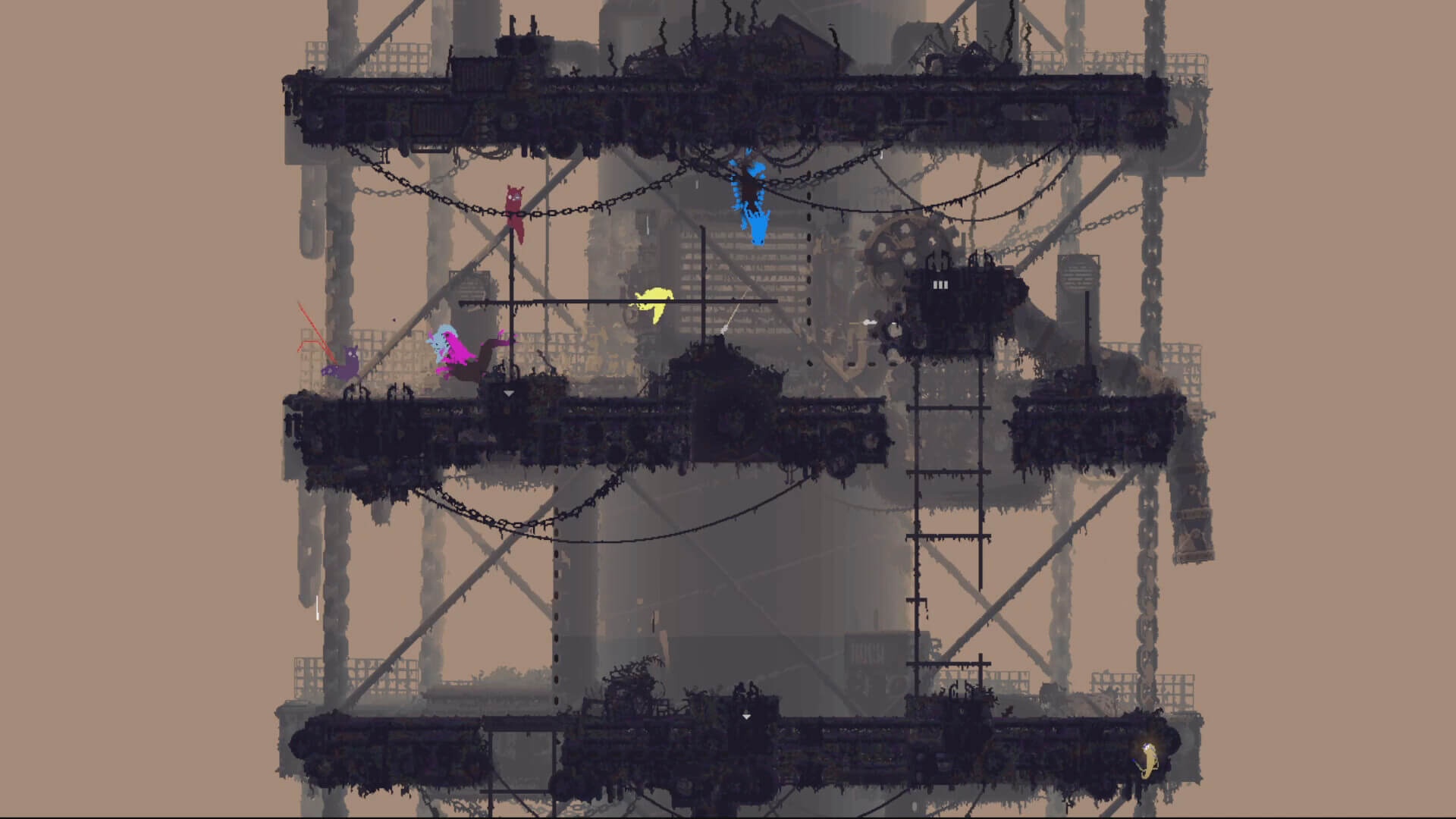 雨世界倾盆大雨移植版(RWDownpour)手机版游戏场景与角色战斗