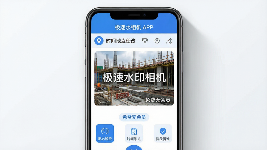 ���壺����ˮӡ���APP����չʾ��һ�������ֻ���Ļ��������ʾAPP���������棬����ʱ��ص��޸Ĺ�������һ�Ŵ��С�����ˮӡ���������ˮӡ�Ĺ����ֳ���Ƭ�����֣��ֻ����У�����Ԫ���������£��Ϸ�ΪAPP���ƣ��·�Ϊ���ܰ�ť���С��Ű棺������ˣ�ͻ����ʱ��ص�����ġ��͡�����޻�Ա���������㡣����ִ���ƽ����ƣ�ɫ��������Ϊ�����ɾ���ˬ��ϸ�ڣ�ˮӡ���������ɼ�������ͼ�꾫�£��ֻ���Ӱ��Ȼ�����ʣ�4K���壬�ɾ����޶���Ԫ�ء�