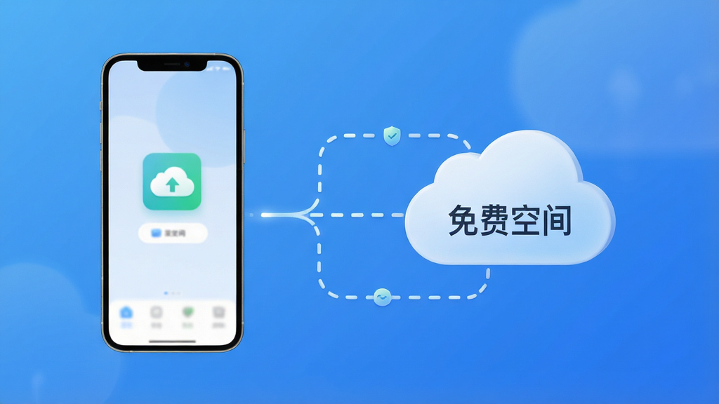 微聊天还原免费备份云端存储界面展示,画面中手机与云端服务器通过线条连接,云端图标上显示