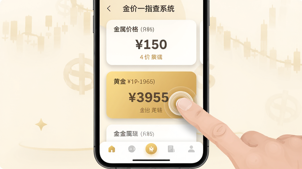 ���壺���һָ��ϵͳ�ֻ�Ӧ�������棬��ָ�����Ļ�ϵĽ�ۿ�Ƭ�����֣��ֻ���Ļռ�����壬��Ƭʽ����չʾ��ͬ�����۸���ָ���ڵ���ƽ�ѡ��Ű棺�����࣬�۸����ִ���������ײ��е���������񣺱�ƽ����ƣ�ǳɫ��������ɫ��׺��ϸ�ڣ���ƬԲ�ǣ���Ӱ��ͣ���ָ���λ���в��Ʒ��������ʣ����壬�ɾ����޶���Ԫ�ء�