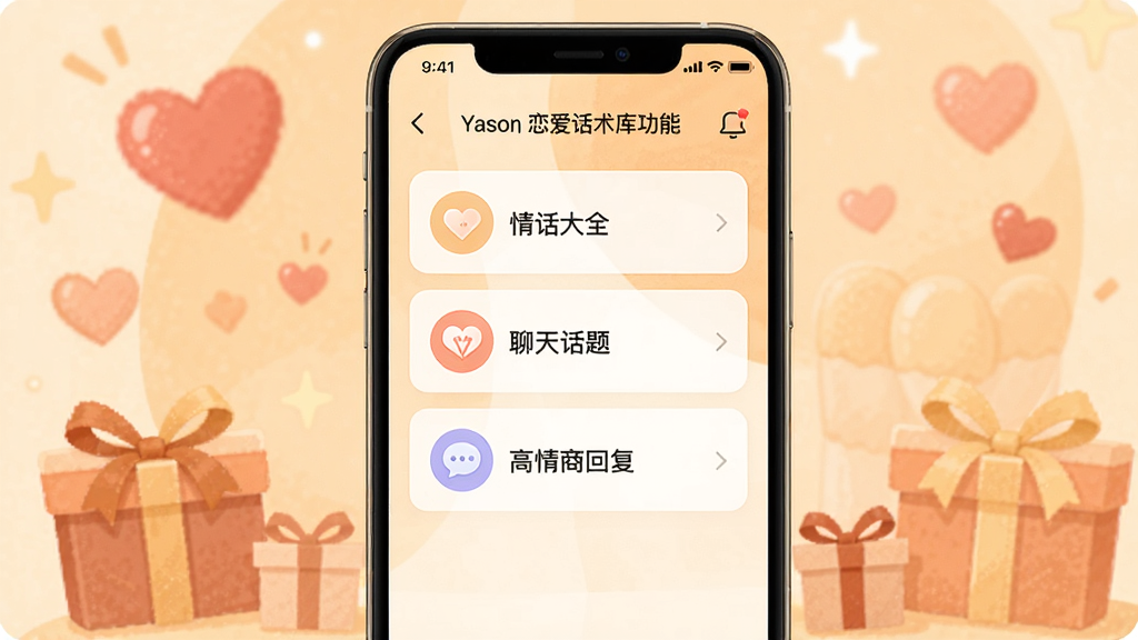 Yason���������⹦�ܽ��棬�ֻ���Ļռ�ݻ������ģ�������չʾ�����б��������黰��ȫ�����컰�⡢�����̻ظ���ÿ���������д���ͼ�꣬����Ϊůɫ���廭���������ĺ�����Ԫ�أ�UI����ִ���Լ����η���������ϸ�壬�Ű�������ɾ��޶���Ԫ��