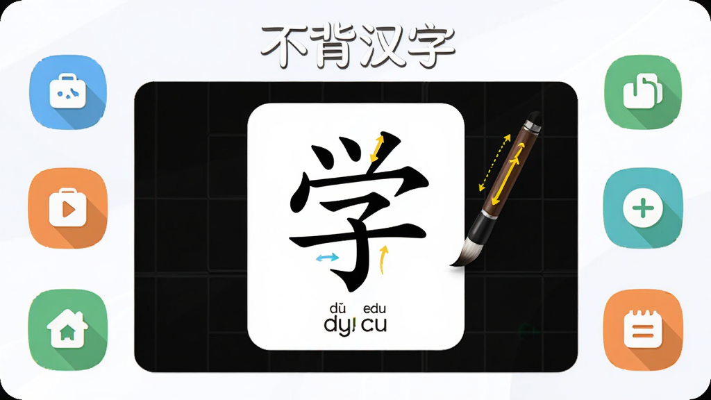���壺���������������棬չʾ���ֿ�Ƭ��ʻ����������֣���Ƭ���У����ܻ��ƹ���ͼ�ꣻ�Ű棺������࣬ͻ�����������֡�Ʒ��������񣺱�ƽ����ƣ�ɫ�����죻ϸ�ڣ���Ƭ���к��֡�ѧ����ƴ����ע���ʻ�������ʾ��д˳�򣻻��ʣ����壬�ɾ����޶���Ԫ�ء�