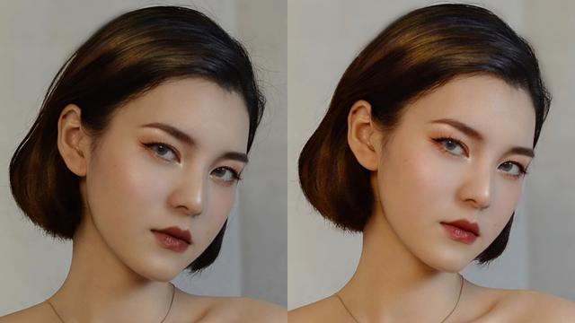 美妆修图美颜神器 美图秀秀 小头功能 自然修图