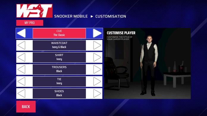 World Snooker Tour������ϰģʽ������ʾ