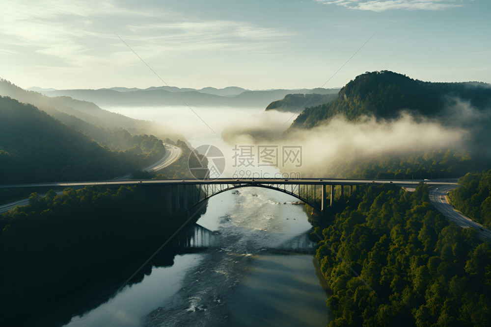 明日坐标 山路自驾 发卡弯 山谷云雾 石桥村溪水