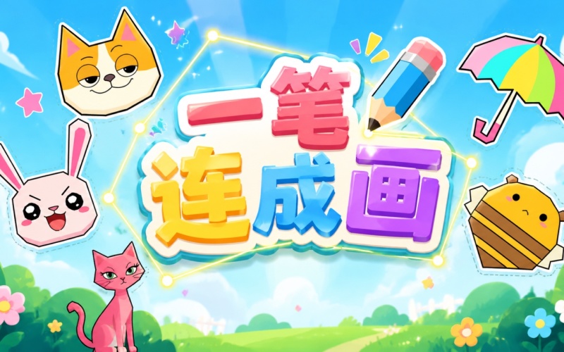 一笔连成画游戏 复杂图形闯关技巧