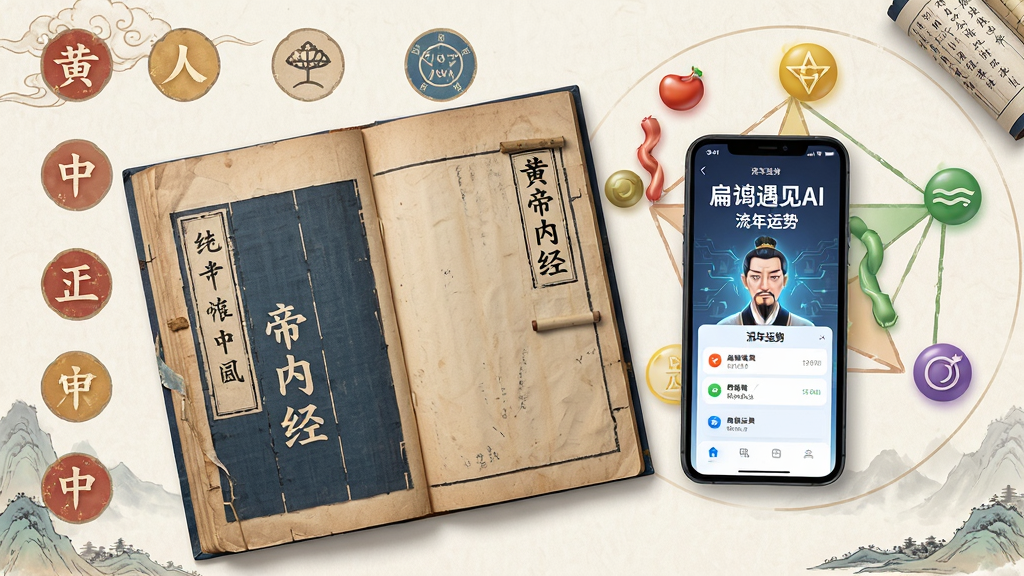 ��������Ϊ�Ŵ���ҽ�伮���Ƶ��ھ�������ҳ�棬�Ա߷���һ���ֻ����ֻ���Ļ��ʾ����ȵ����AI�����������ƽ��棬�����ж�ʮ�Ľ���ͼ��������Ԫ�أ�����Ϊ�����ӽǣ��Ű��г�����Ϊ�ŷ����ִ���ϣ�ϸ�ڷḻ�����ʸ��壬�ɾ���