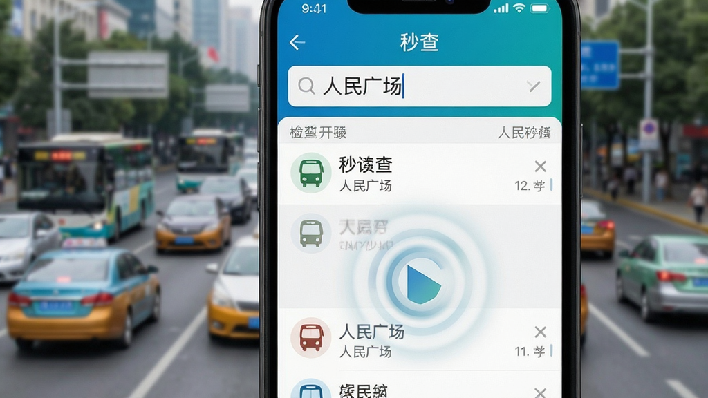�ֻ���Ļ��д��ʾ��׼��鹫��·��APP�������̣����������롰����㳡�����·�ʵʱ���ֶ���������·�Ƽ���������ض�����������������Ϊģ���ĳ��н�ͨ���������ʸɾ���ͻ������顱�ٶȸ�