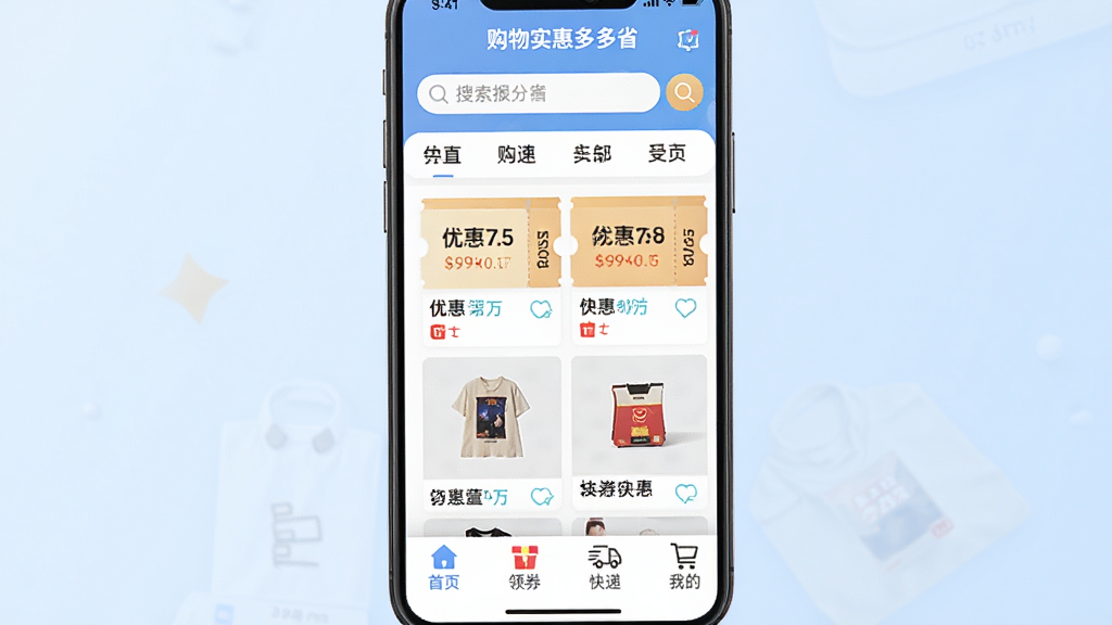 画面主体为一部智能手机屏幕展示