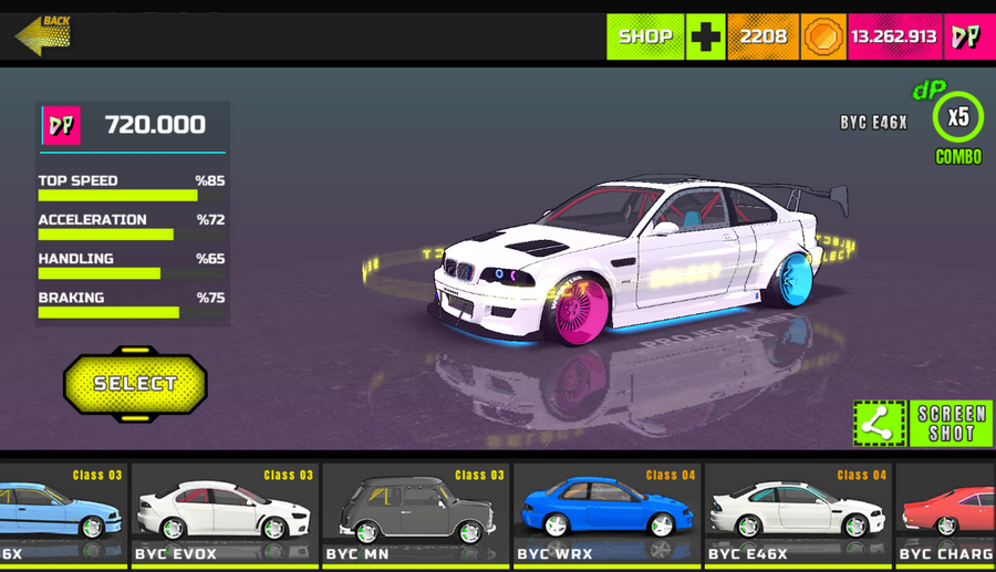 项目漂移2.0官方正版下载(PROJECT:DRIFT 2.0) 车辆改装 车库界面