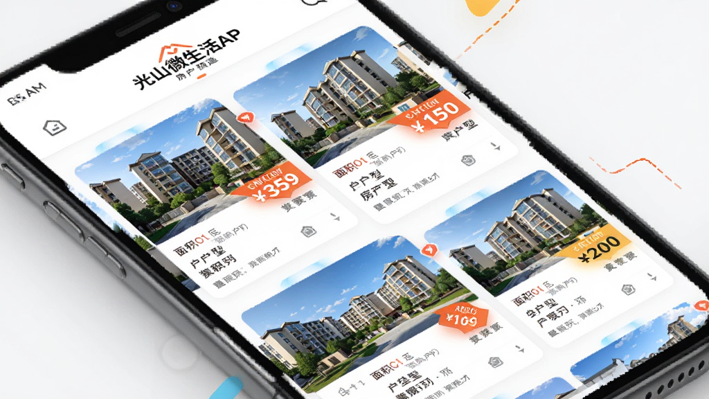 ���壺��ɽ΢����APP����Ƶ��ҳ�棬չʾ��Դ��Ƭ������С�����ͼ�ͼ۸��ǩ�����֣��ֻ���Ļ�ڿ�Ƭʽ���֣����»���������Ű棺��Ƭ�������У���Ϣ�����������ˬ��࣬ͻ����ԴͼƬ��ϸ�ڣ��۸�����Ŀ��ɫ��ע����������͵ȹؼ���Ϣ��ȫ�����ʣ����壬�ɾ����޶���Ԫ�ء�