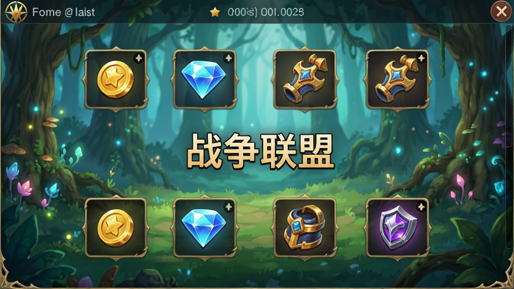 ��Ϸ�һ�������棬չʾ���߽������㻭�棬������ҡ���ʯ��װ���ȵ���ͼ�꣬����Ϊħ��ɭ�֣����������С�ս�����ˡ�����������ֱ�ۣ�������£�ϸ�ھ��£����ʸ��壬�ɾ��޶���Ԫ�ء�