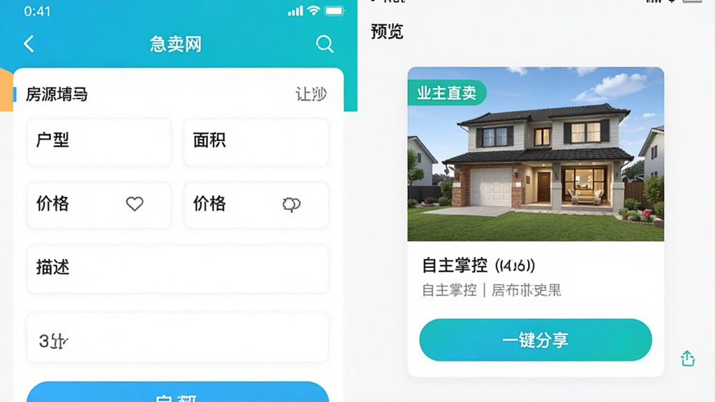 չʾ������APP��ҵ��������Դ�Ĳ������棬�������Ϊ��Դ��Ϣ��д�������������͡�������۸��������ֶΣ��Ҳ�ΪԤ��������ʾ��Դ��ƬЧ������Ƭ�ϴ��С�ҵ��ֱ������ǩ���ײ��С�һ����������ť����������ˬ��ɫ��������ͻ���������ƿء��ĺ�����������������ɾ��޶���Ԫ��