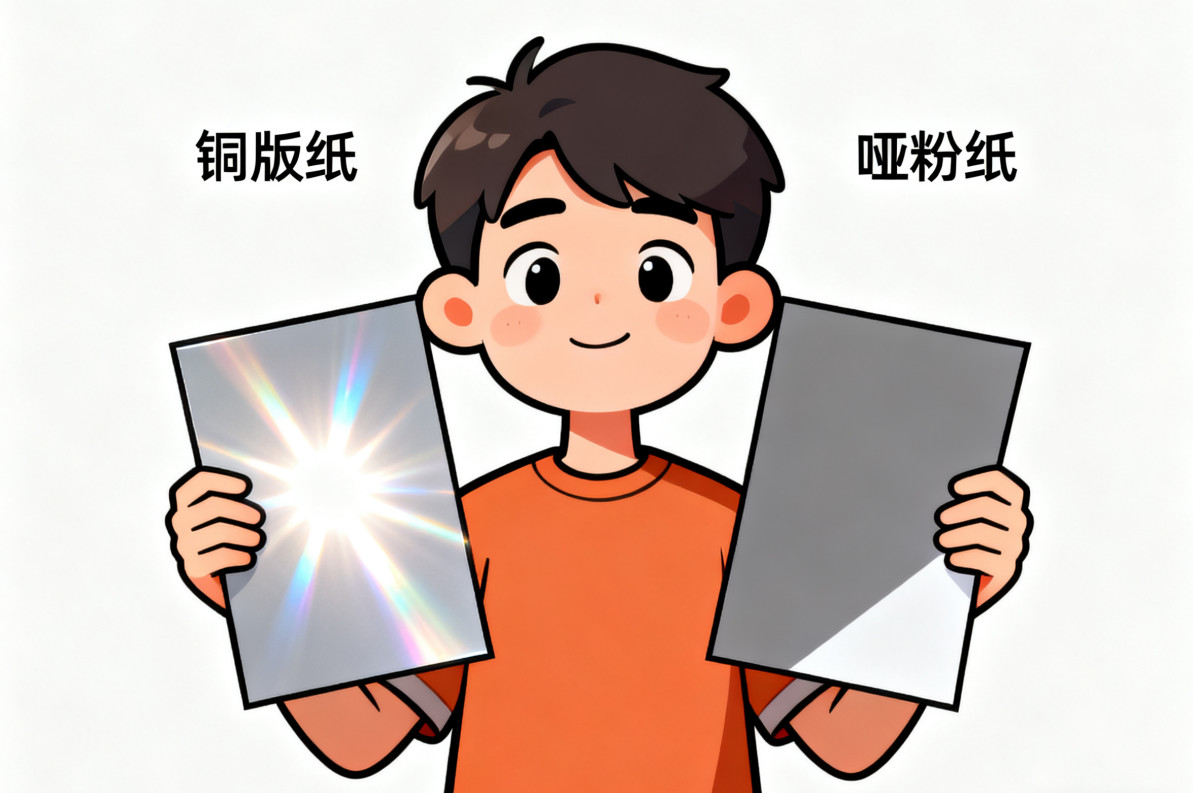 懂纸帝区分铜版纸哑粉纸
