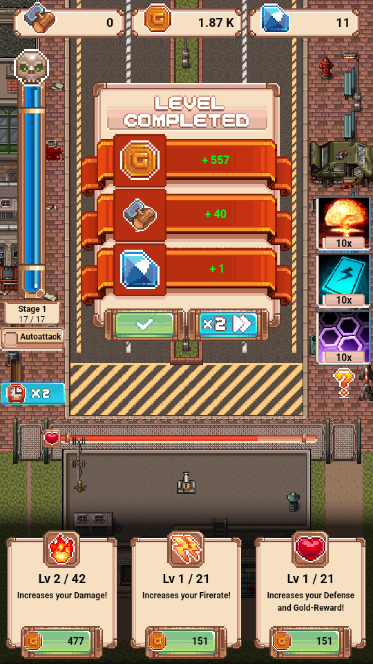 闲置要塞无限金币版(Idle Army Base) 基地升级 士兵搭配 截图