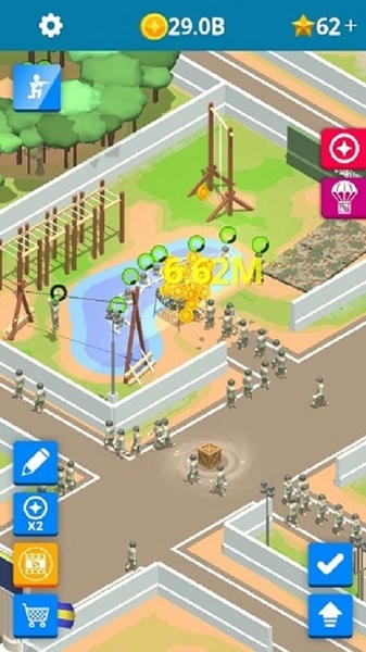 闲置要塞无限金币版(Idle Army Base) 科技加点 关卡通关 截图