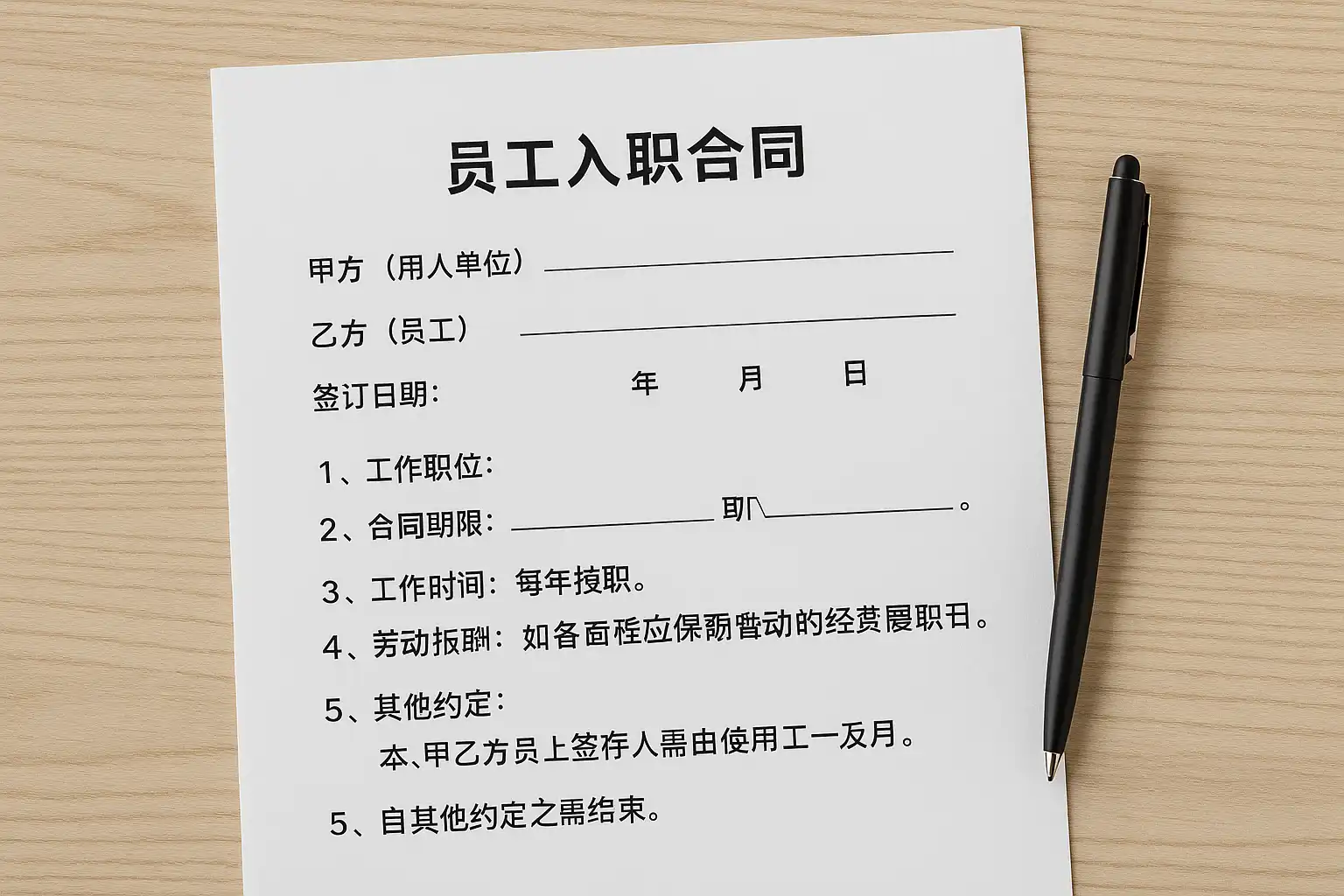 武汉直聘 入职合同注意事项