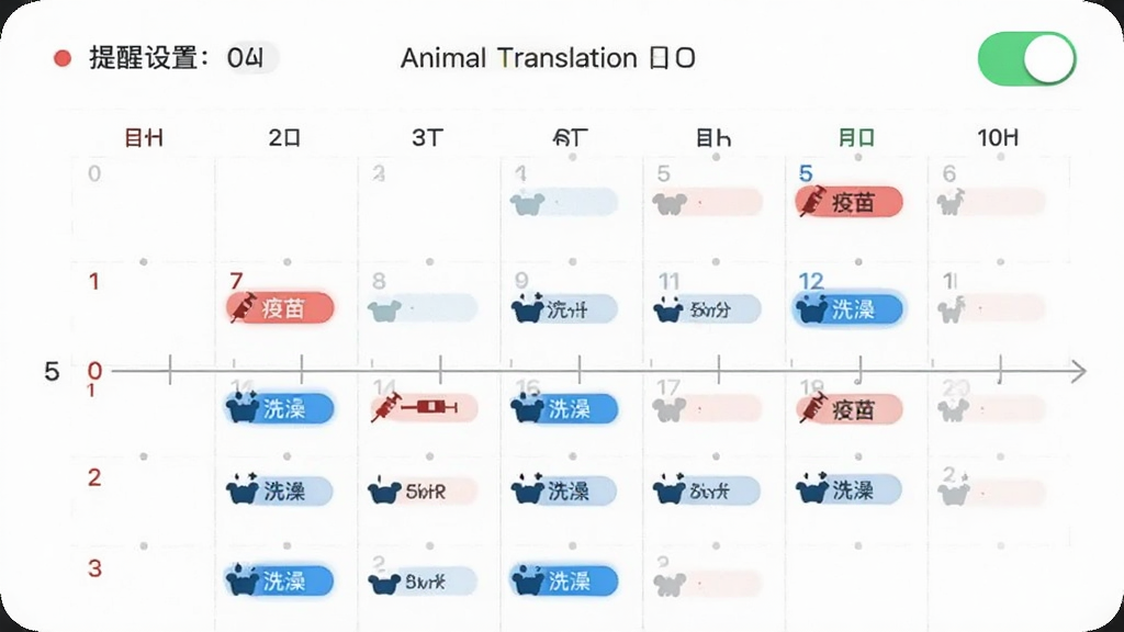 Animal Translation�������ѽ��棬������ͼ�ϱ�ע�˲�ͬ��ɫ�ı�ǩ�����ɫ�������硢��ɫ����ϴ�裬�������������ÿ��أ�������ð�ɫ�������ɫԲ�㣬����Լ�ִ����Ű�ֱ�ۣ�ϸ����ͻ��ʱ������ƣ����ʸɾ����޶���Ԫ��