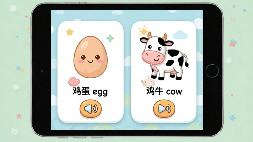 չʾ����������֪��APP��˫�￨Ƭ���棬��Ƭ��ӡ�м�������ţͼ�����ֱ��ע������ egg���͡���ţ cow�����Ա��п�ͨ������ť�����岼�ּ�࣬���ɰ���ɫ����ͣ����ʸ��壬�ɾ��޶���Ԫ��