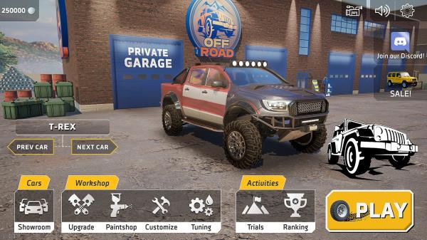 越野赛车4×4游戏(Offroad Adventure) 陡坡攀爬四驱操作技巧