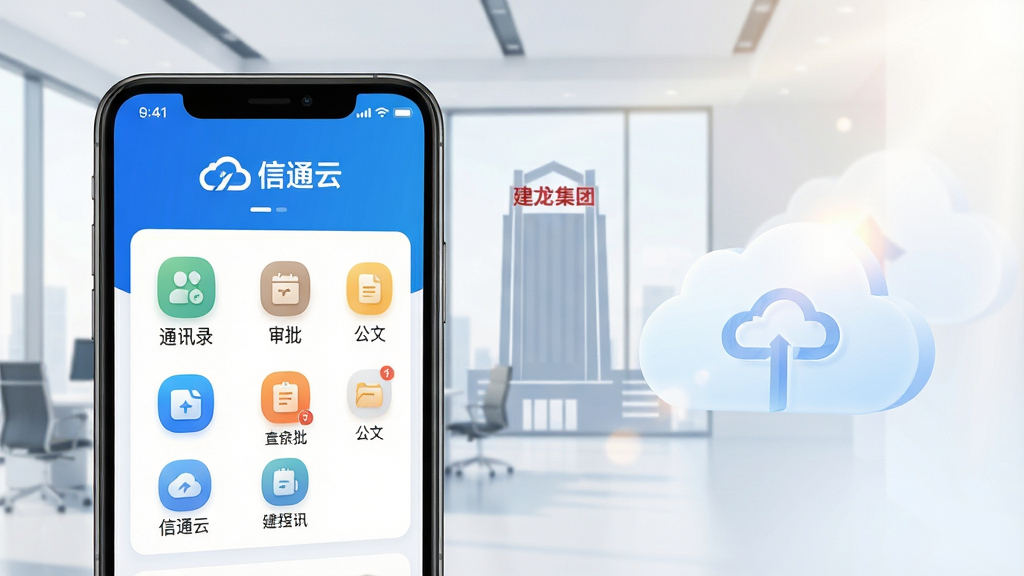 ���壺һ�������ֻ���Ļչʾ��ͨ��App�����棬����������ʾ����ͨ�ơ�Logo��ͨѶ¼�����������ĵ�ģ��ͼ�꣬����Ϊ�ִ���Լ�İ칫�������н������ű�־�Խ������������֣��ֻ�����ƫ���Ҳ�����������͵Ĺ�Ч��Ư�����ƶ�Ԫ�أ�Ԣ���ƶ˰칫���Ű棺����ͼ���������룬ɫ��������Ϊ���������������Լ����񣺱�ƽ����ƣ��ִ���ǿ����������ͨ͸��ϸ�ڣ���Ļ���ݸ߱��棬ͼ�������΢�����ʸУ����֡���ͨ�ơ������ɱ档���ʣ�4K���壬�ɾ����޶���Ԫ�ء�