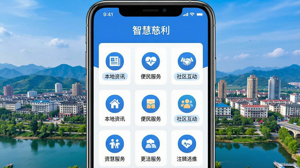 ���壺���ǻ۴������ֻ�Ӧ�ý��棬չʾ����Ļ����ͼ�꣬������Ѷ�����񡢻�����ģ�飬����Ϊ�����س��з羰�����֣��ֻ����У�����������ͼ���������롣�Ű棺�ִ���ƽ����ƣ�ɫ������ɫ�Ͱ�ɫΪ������񣺼�ࡢ�Ƽ��С��ٷ�������ϸ�ڣ���Ļ����ʾ���ǻ۴���������������ͼ�����С��ǩ���硰������Ѷ������������񡱡������������������ʣ�������Ⱦ���ɾ����޶���Ԫ�ء�