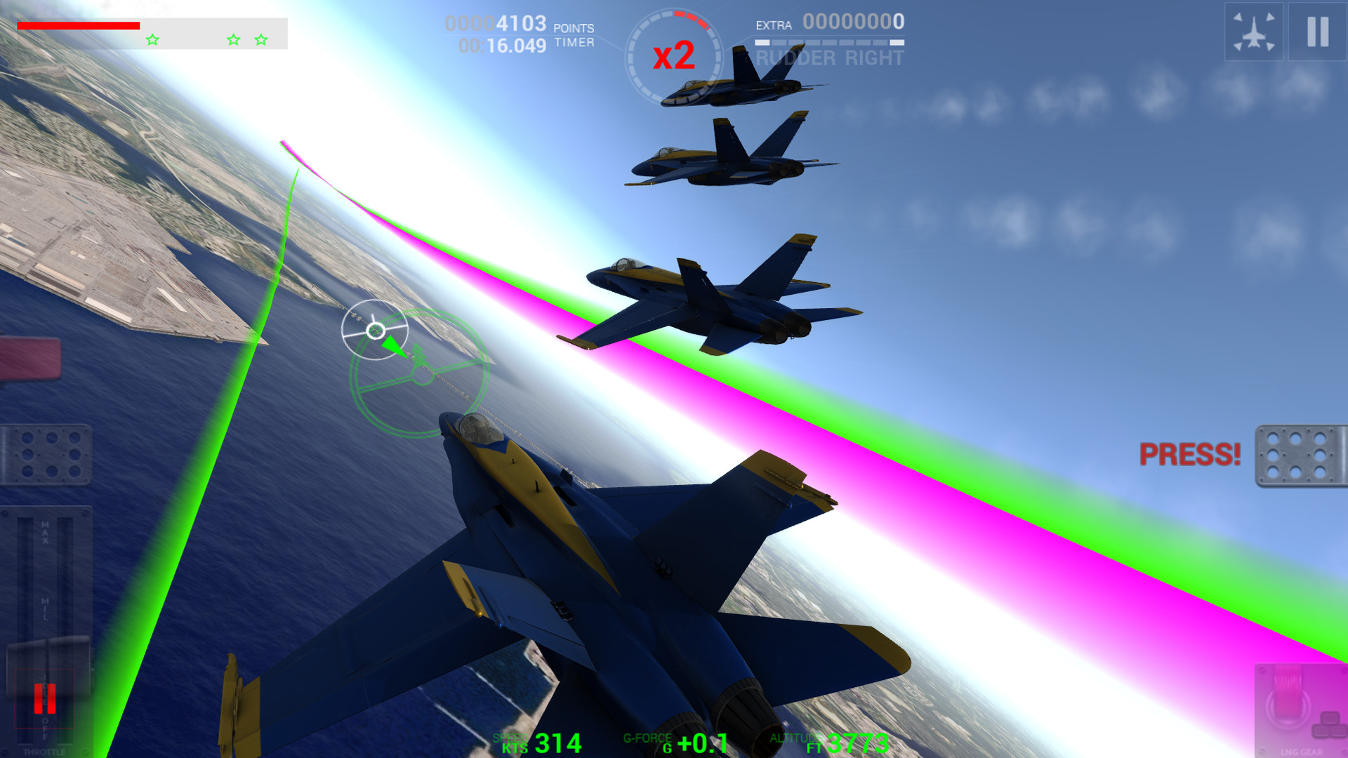 蓝天使特技飞行队模拟 Blue Angels: Aerobatic Flight Simulator 中文版 汉化 操作技巧 新手教程