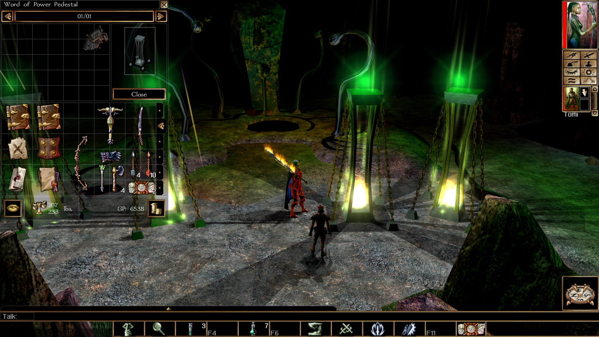 无冬之夜:古堡阴影 Neverwinter Nights: Shadows of Undrentide 地底暗门与影龙战斗画面