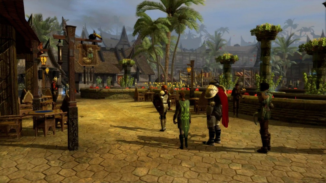 无冬之夜:古堡阴影 Neverwinter Nights: Shadows of Undrentide 古堡全景与主角探索场景