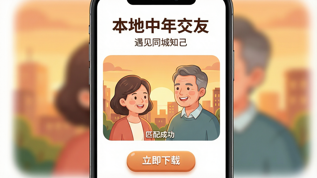 ���壺�ֻ���Ļչʾ���������꽻�ѡ������棬������ʾ��ƥ��ɹ����Ŀ�ͨ�廭��һ��������Ů΢Ц��������������ܰ�ĳ���Ϧ�������֣��ֻ����У���Ļ������������Χ���ף��·��С��������ء���ť���Ű棺������ˣ������⡰�������꽻�ѡ��Ӵ����ڶ����������⡰����ͬ��֪����������󡣷��������Ȼ��ůɫ�����廭�硣ϸ�ڣ�����ͼ��Բ�󣬰�ť������У����ʸ��壬�ɾ����޶���Ԫ�ء�