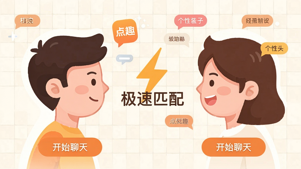 ͼƬ����Ϊ������ͨ����ͷ����������죬�м�����������롰����ƥ�䡱�������Ա�Ư���š���Ȥ��Сͼ��͸��Ա�ǩ������Ϊ����ǳɫ���񡣻���������ҶԳƲ��֣�ͷ���·��С���ʼ���족��ť����ƽ����Ʒ��ϸ��������ůɫ��Ϊ��������ɾ����������廭�ʣ��޶���Ԫ�ء�