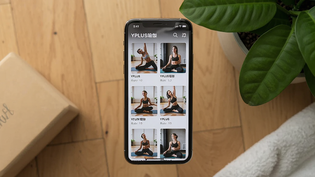 �ֻ���ĻչʾYPLUS�٤Ӧ���ڵĿγ��б�ҳ�棬����Ϊһ�������ֻ�����Ļ����ʾ��YPLUS�٤������γ�����ͼ������Ϊľ�ذ�����ɫֲ����ֲ����ֻ�������д����Χ��׺�٤ש��ë�����Ű���ͻ����Ļ���ݣ����Ϊǳ���������Ʒ��Ӱ��ϸ�ڰ�����Ļ��������ʵ�γ̷��棬����ϸ��ɾ��޶���Ԫ��