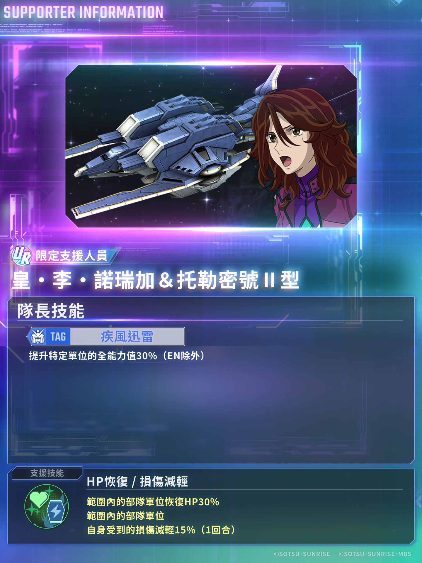 SD高达战场之翼 飞翼零式 托鲁基斯 机体培养