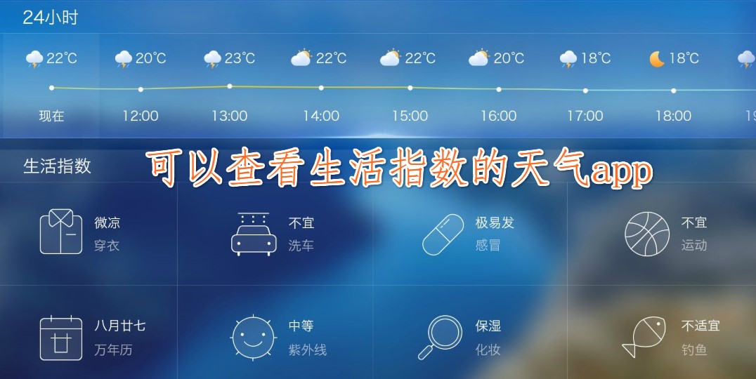 时令天气app生活指数空气质量花粉过敏提醒