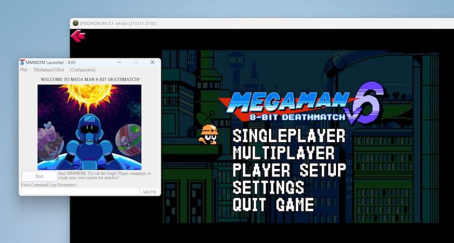 �����8-Bit������Mega Man 8-Bit Deathmatch �����ɫ������ʾ���ͼ
