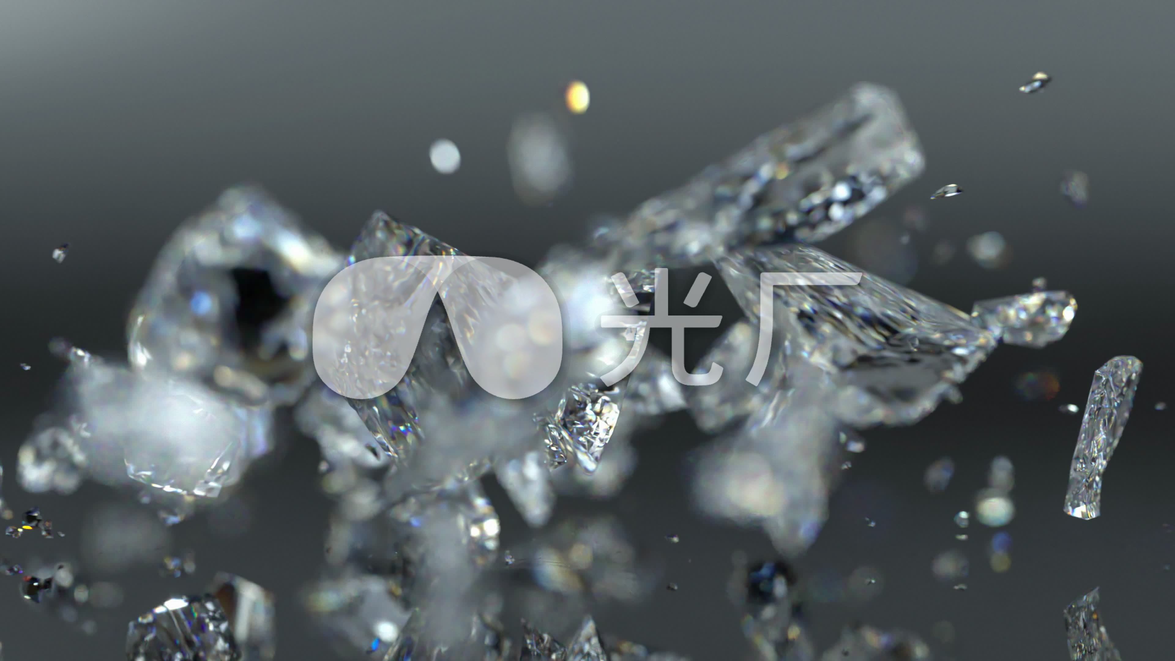 粉碎和腐蚀的水晶 Shattered Corroded Crystal高清素材合集下载