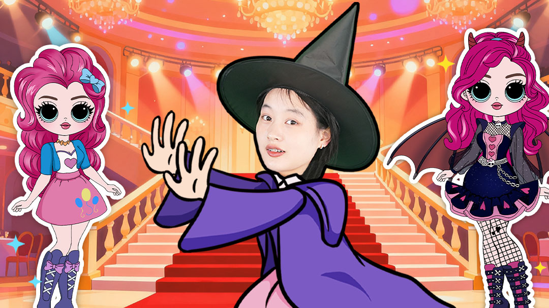 皮皮公主冰雪城堡换装游戏小女孩搭配衣服
