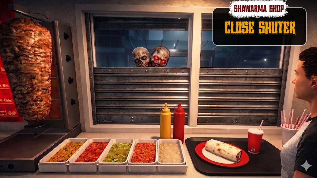 沙瓦玛店夜间恐怖游戏(Shawarma Shop: Night Horror)v8.0 安卓版